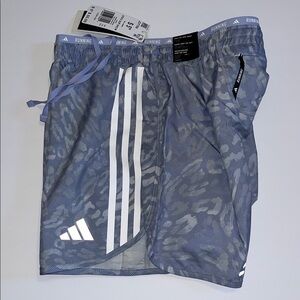 adidas running shorts Mens S Own The Run 5" Lavender Gray brief Liner pocket $55